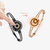 Sun & Moon Smart Couple Bracelets – Long-Distance Touch, Vibration & Light-Up Jewelry