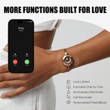 Sun & Moon Smart Couple Bracelets – Long-Distance Touch, Vibration & Light-Up Jewelry