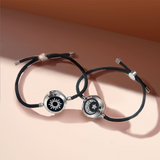Sun & Moon Smart Couple Bracelets – Long-Distance Touch, Vibration & Light-Up Jewelry