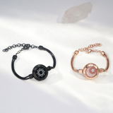 Sun & Moon Smart Couple Bracelets – Long-Distance Touch, Vibration & Light-Up Jewelry